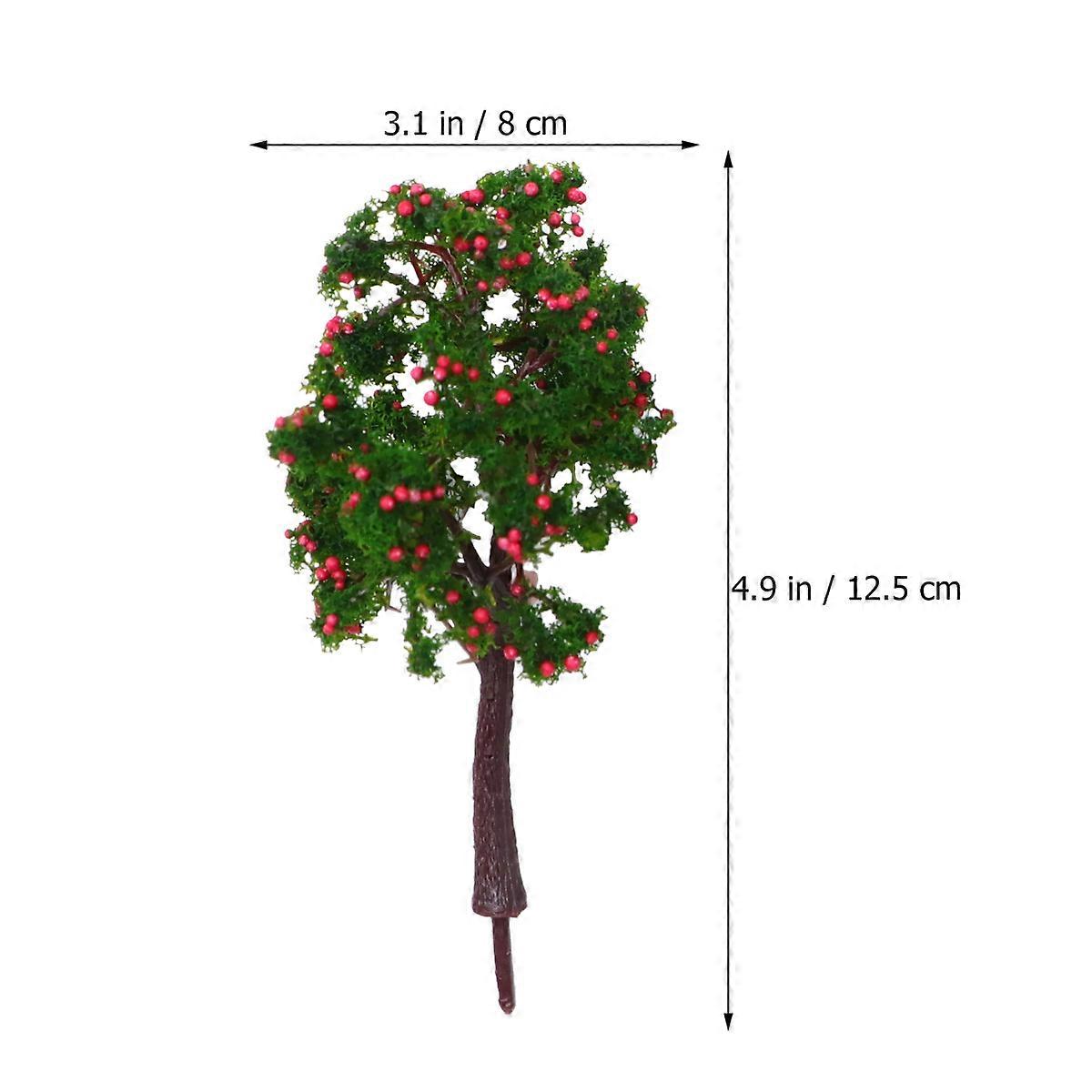 10Pcs DIY Landscape Tree Figurines Simulation For Home Indoor Model Scenery With Green Micro Landscape Style