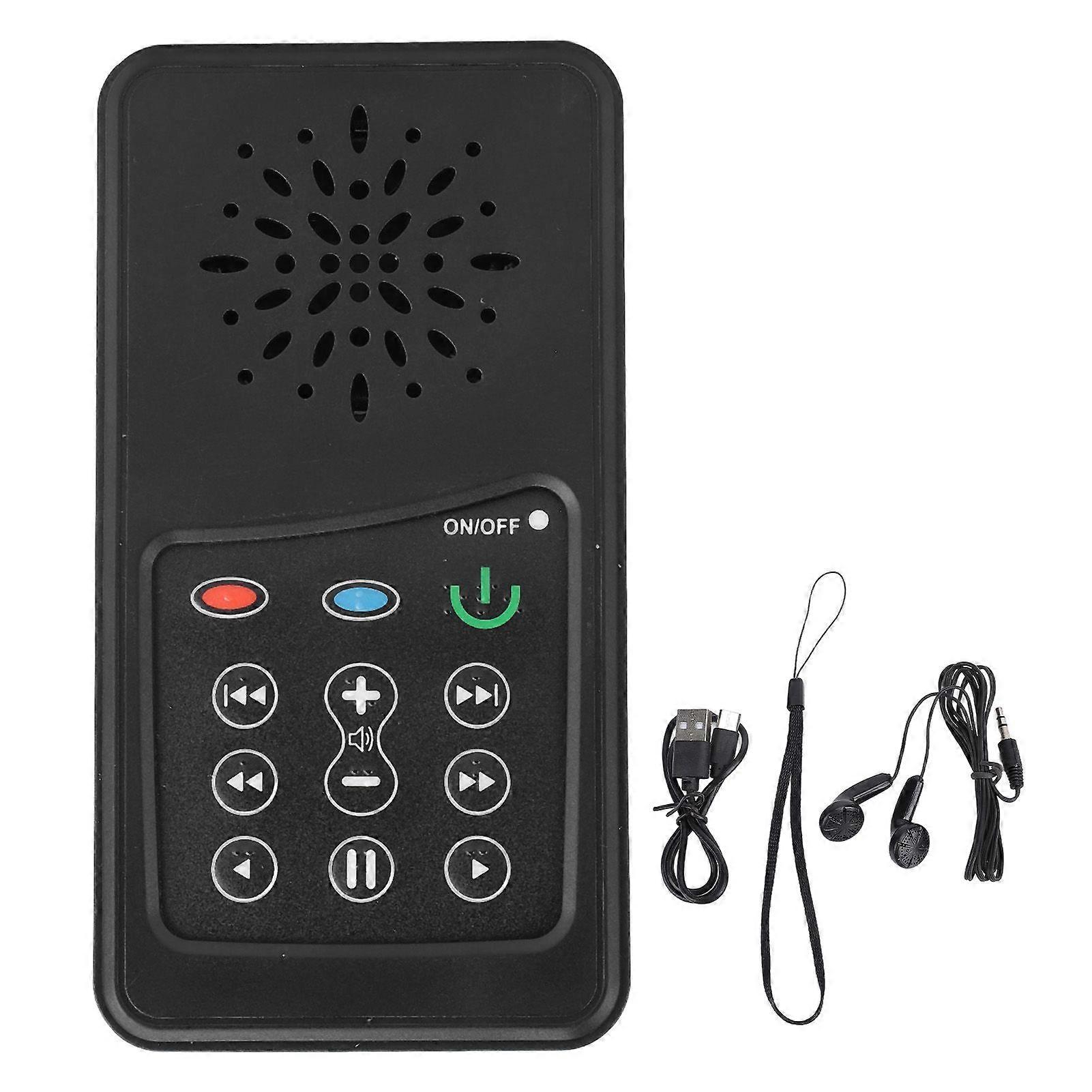 Electronic Scripture Reader Solar Powered 4G Capacity 900mah Portable Scripture Sound Player for Scripture Listener Korean World English English KV Hy