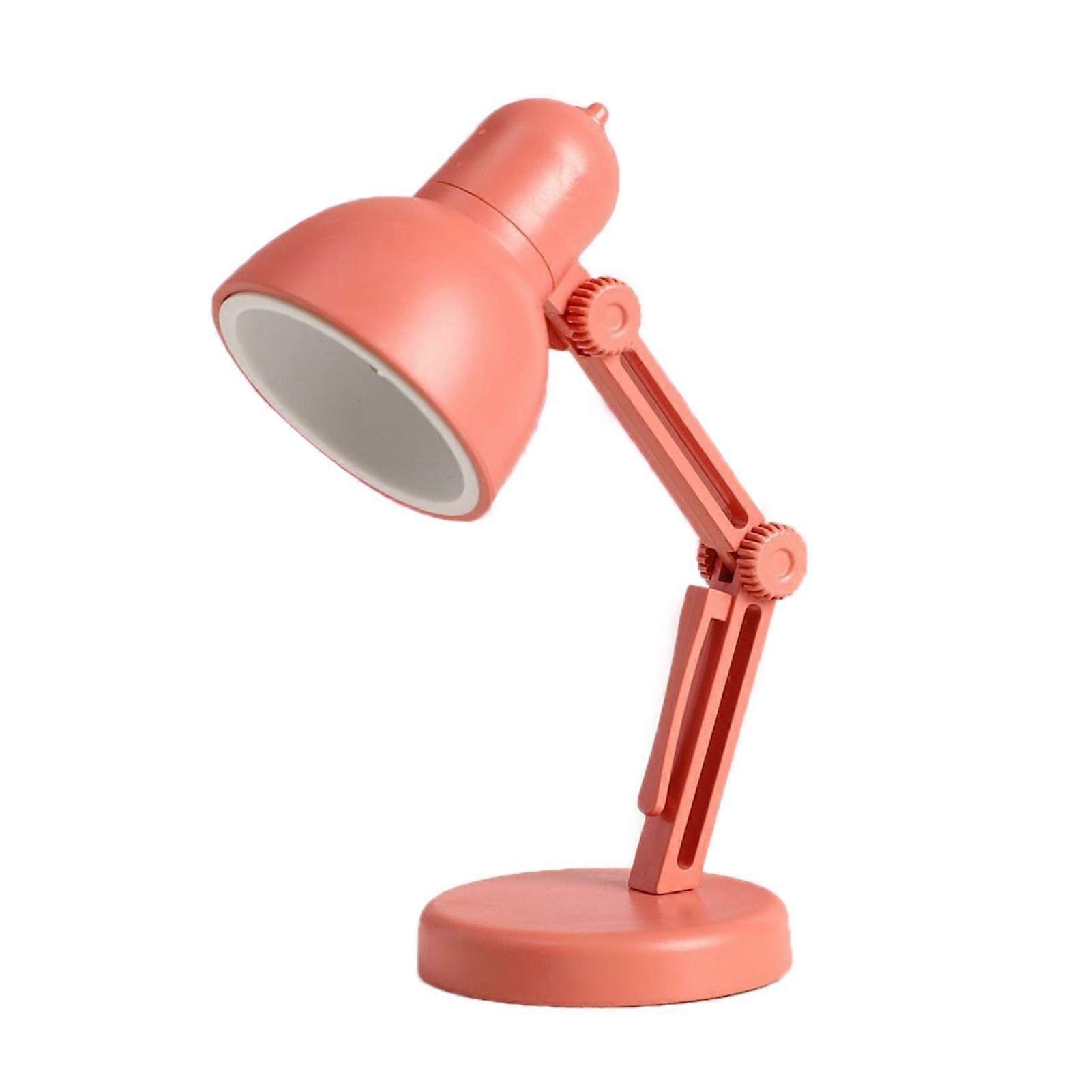 Led Table Lamp Folding Desk Lamp Night Light with Detachable Magnetic Base Adjustable for Home Office Reading Rose Red