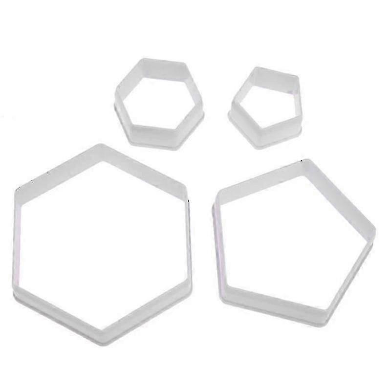 Assorted Sizes Hexagon Shapes Biscuits Cookie Cutter Set For Biscuits Cake And Sandwiches Shapes(2 Sets)
