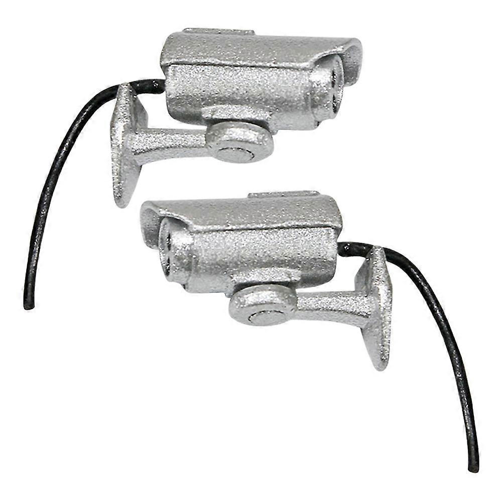 Mini Camera Alloy Dollhouse Accessory for Decor 8Pcs High Realism Silver