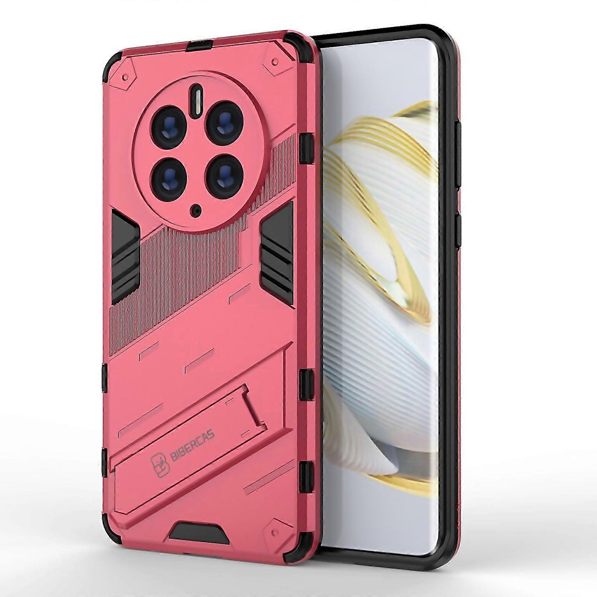 For Huawei Mate 50 Pro Punk Armor 2 In 1 Pc Tpu Shockproof Phone Case With Invisible Holder Designed