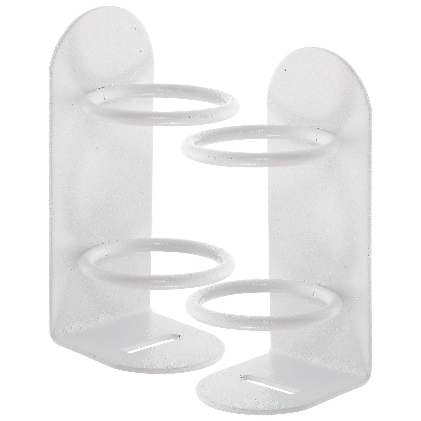 Wall Mounted Electric Toothbrush Holders Storage Shelves 8Pcs White