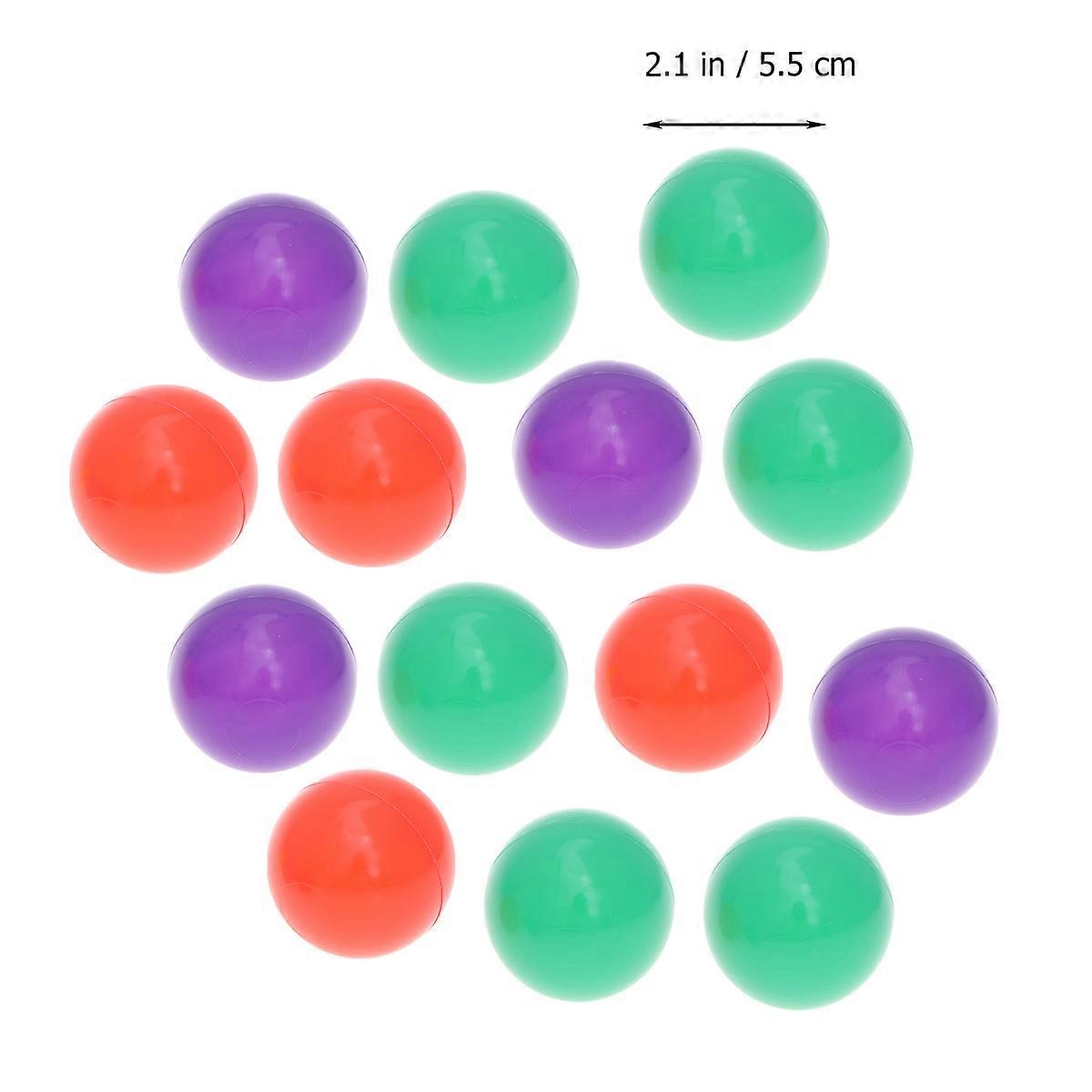 Baby Plastic Balls Ocean Balls for Playing 200Pcs Macaron Mixed Color Pack