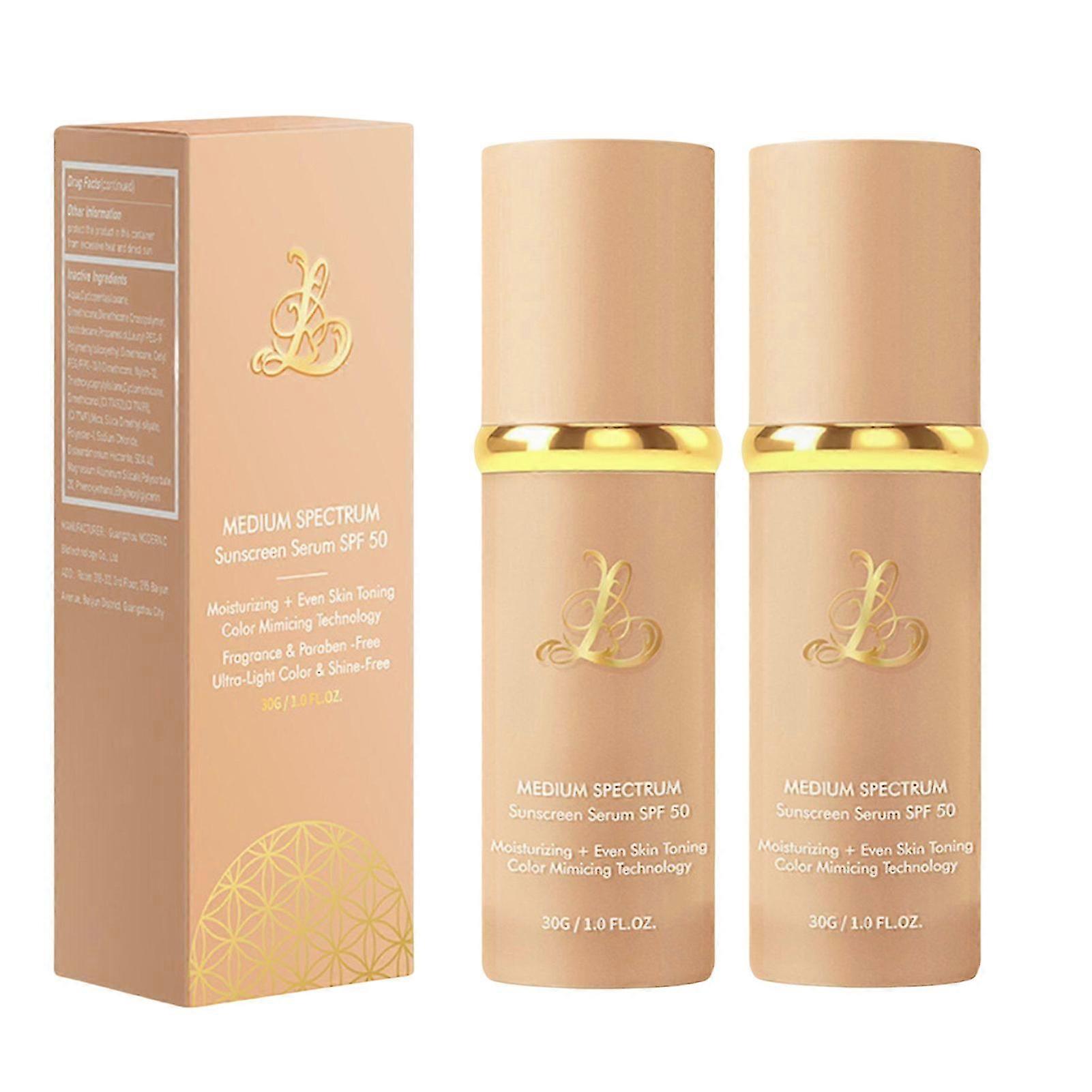 1-3X 4-in-1 Color Changing Foundation with SPF 50+, Medium Spectrum Foundation Makeup, Full Coverage & Long Lasting25-26