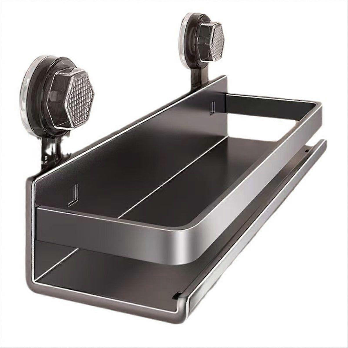 Bathroom Suction Cup Shelf - Wall Mounted Storage Rack for Shower