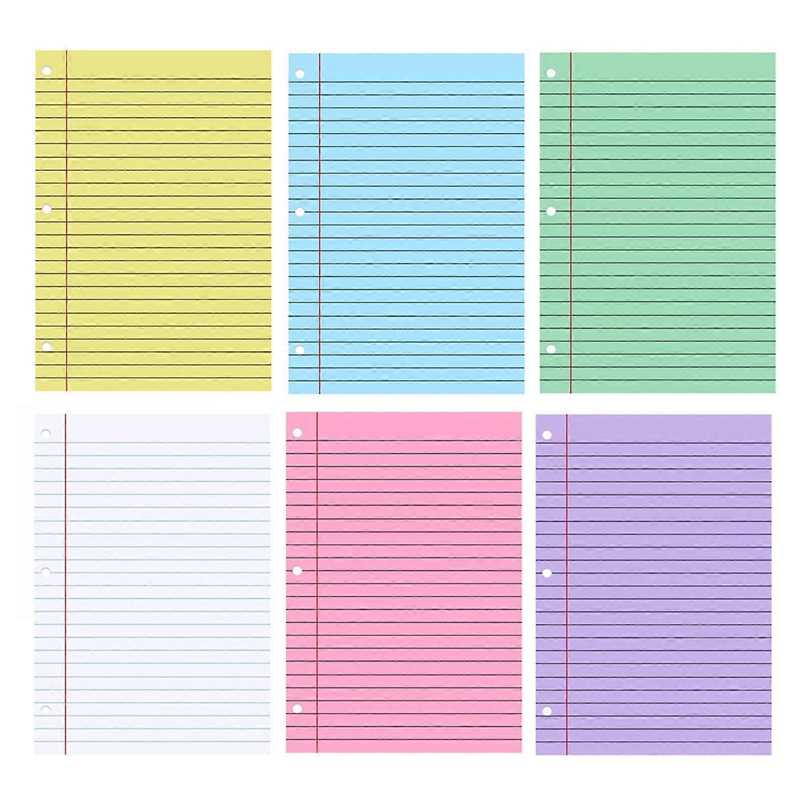 200 Sheets Loose Leaf Paper 8'' x 10.5'' College Ruled Filler Notebook Paper 3-Hole Punched Binder Lined Paper for 3 Ring Binders