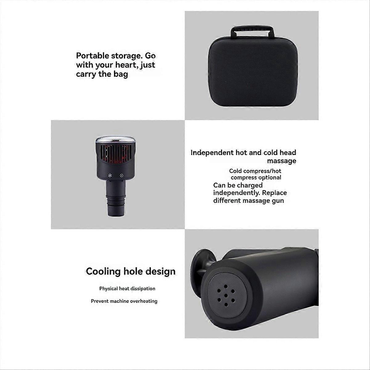 Handheld Muscle Massager with Carrying Case