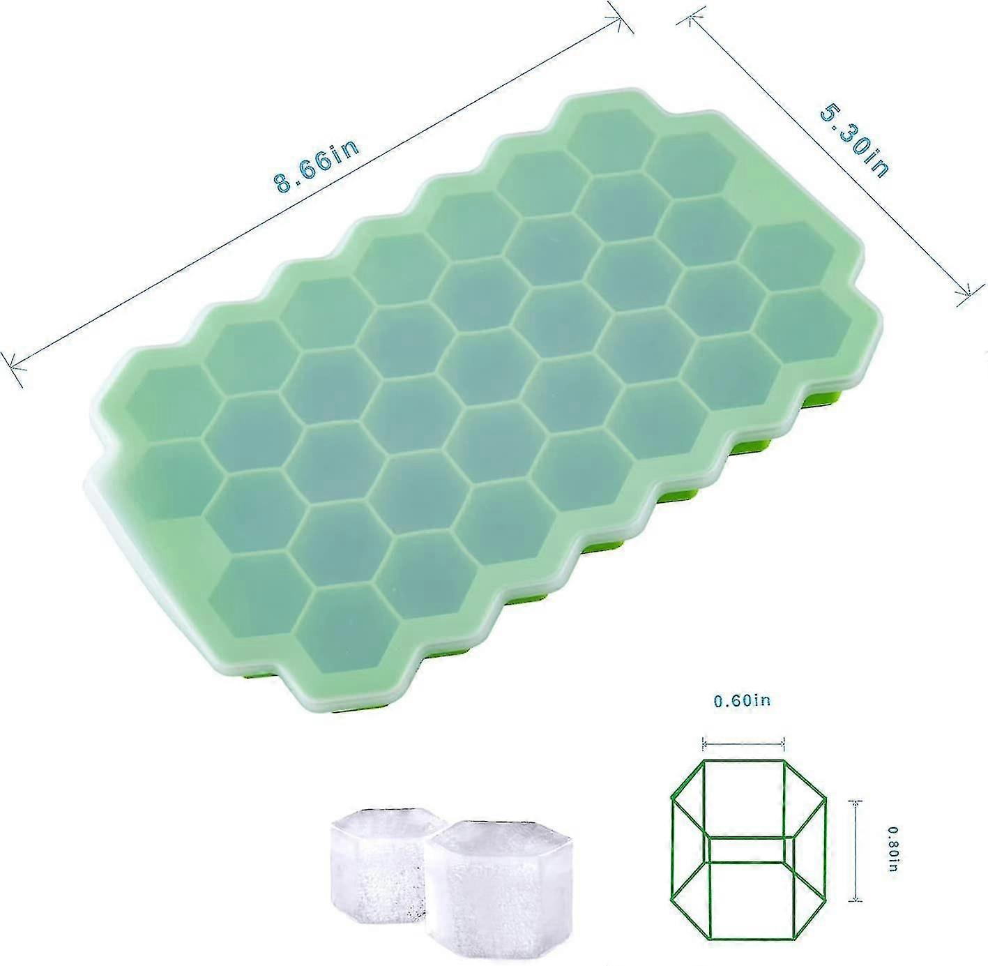 Creative 37 Cavity Honeycomb Ice Cube Maker Reusable Trays Silicone Ice Cube Mold Bpa Free Ice Mould With