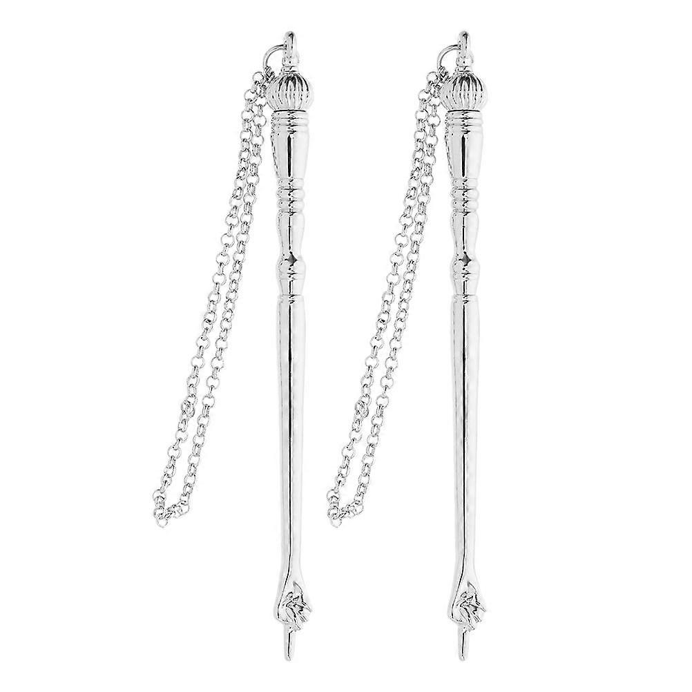 2pcs Jewish Bible Reading Pointer Tool Metal Finger Torah Pointer For Accurate Scripture Reading For Home Church School Travel