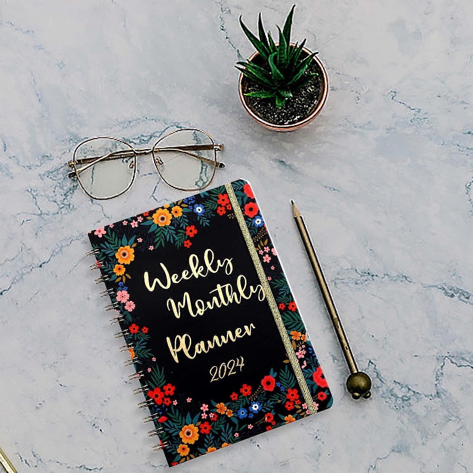 2024 Weekly And Monthly Plan Notebook Schedule Notebook Course Meeting Learning Record Planning Arrangement Form