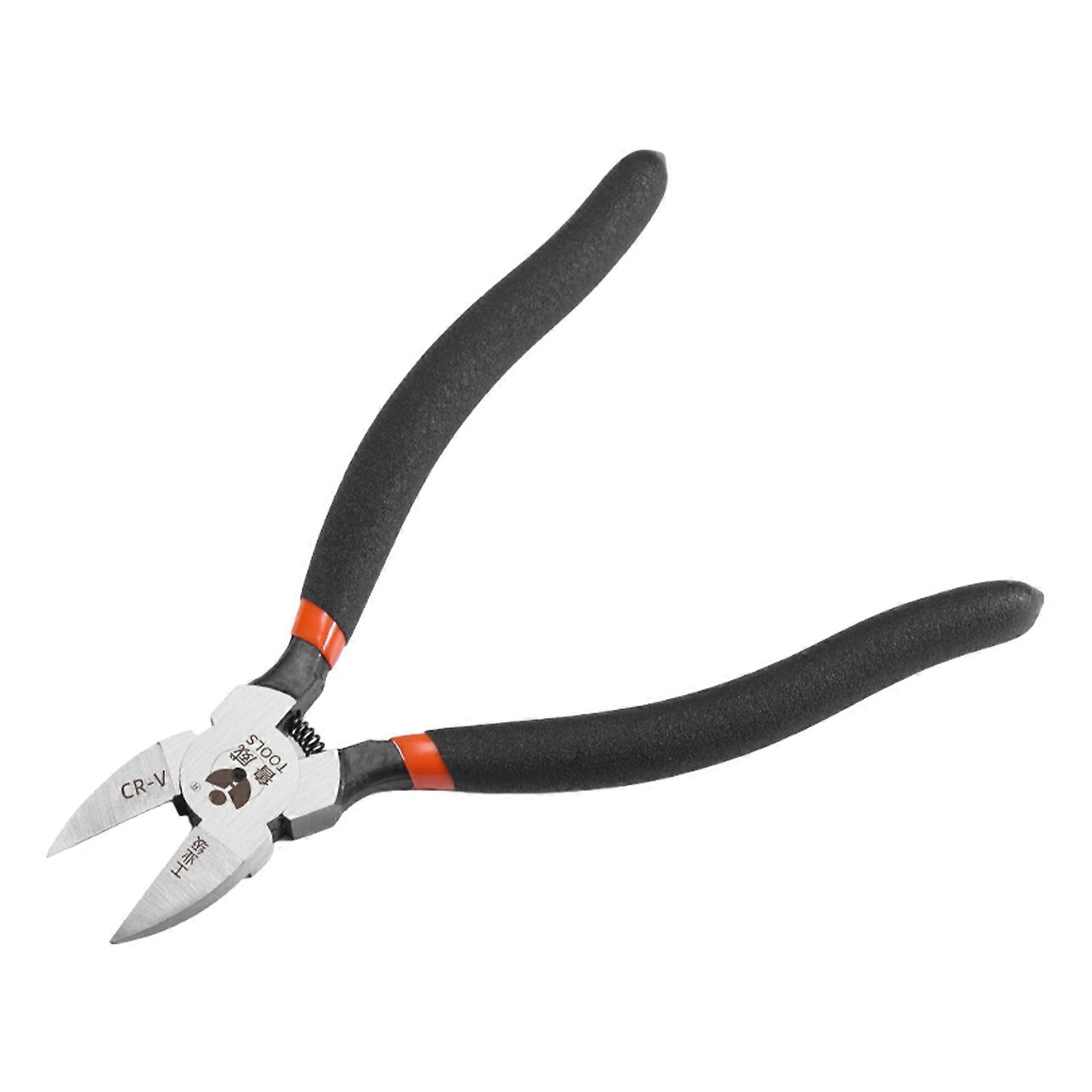 Diagonal Flush Cutter Side Cutting Pliers Electronics Pliers for Reeled Terminals Soft Wire Electronics Jewelry Making Multicolor