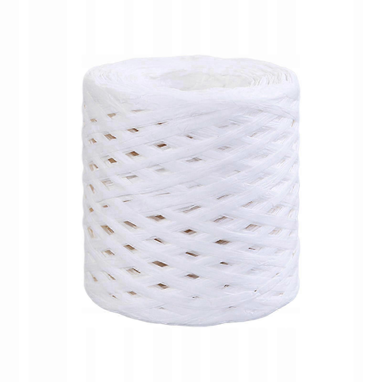 White Raffia Paper Ribbon