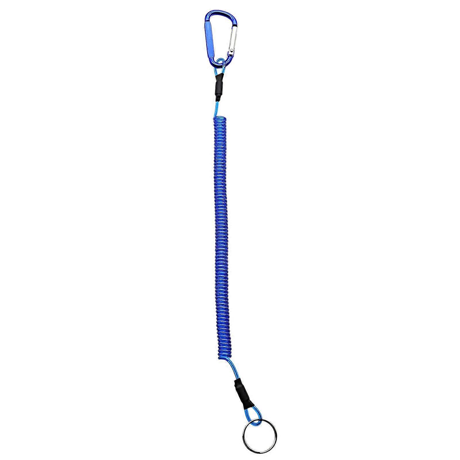 Antilost Lanyard Flexible Spiral Spring Retractable Cord Model B 2M Length Fishing Antitheft