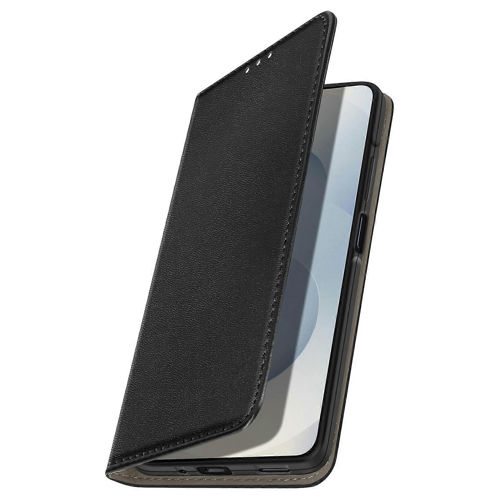 Folio Case for Galaxy S25 FE with Card Holder and Video Stand Function, Black