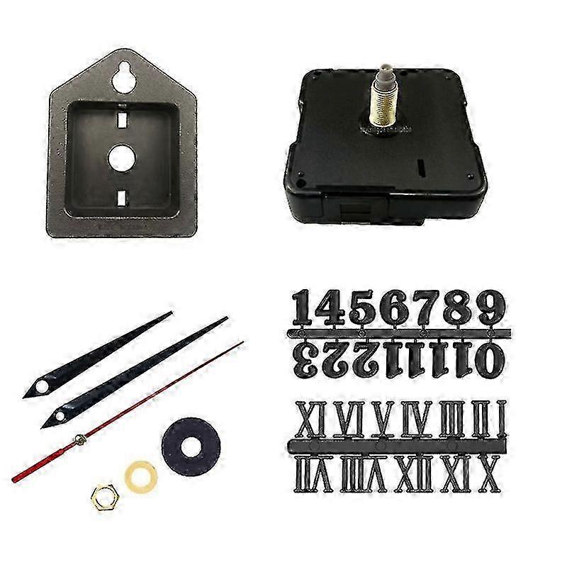 Clock Movement Mechanism Replacement Clock Numerals Set with Hands Clock MotorStyle 1 SZRH