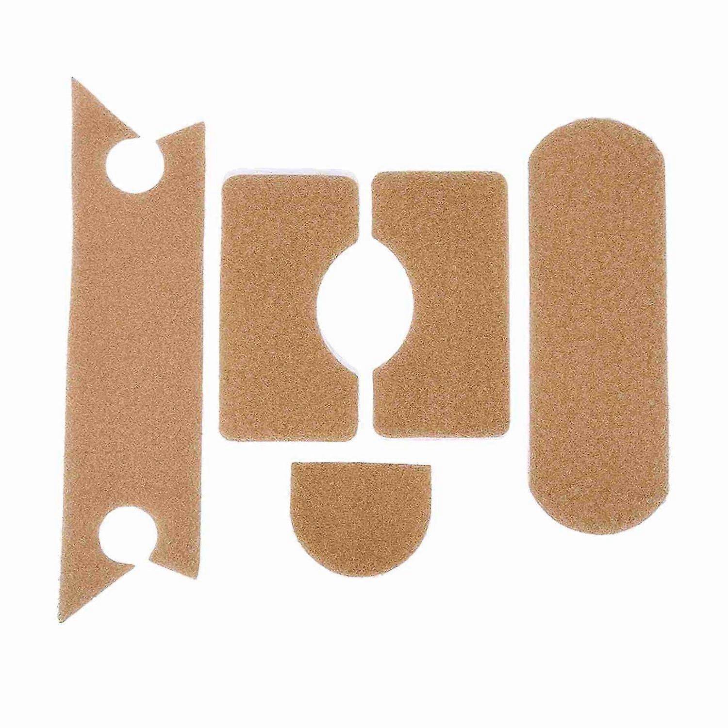 5pcs Strong Adhesive Helmet Patch Hook Loop Sticker Military Accessory (Tan)