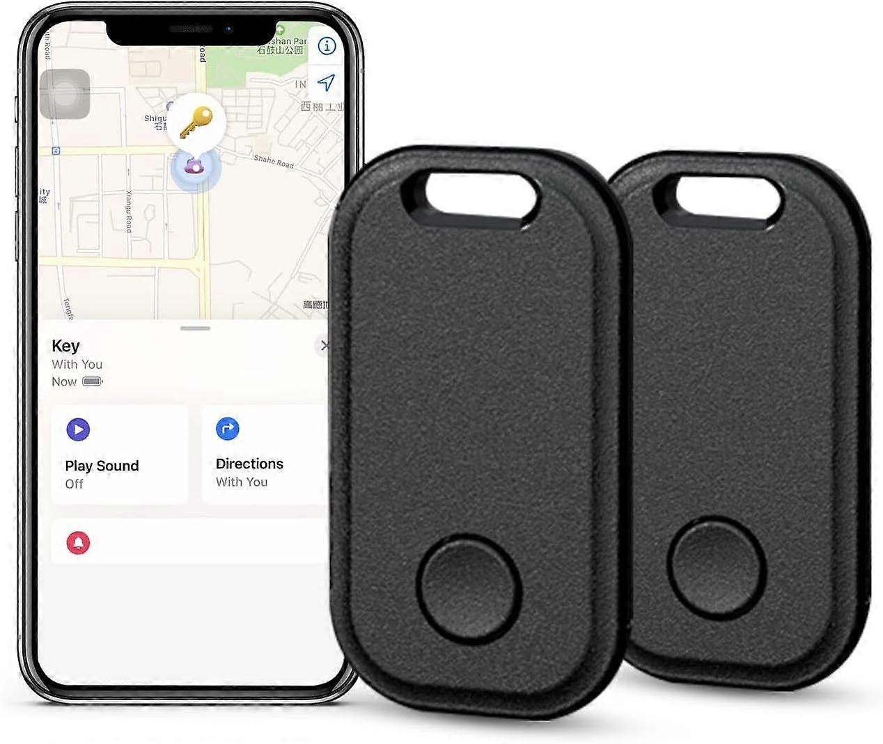 2 Pack Key Finder Smart Bluetooth Tracker Item Finder Work with Apple Find My