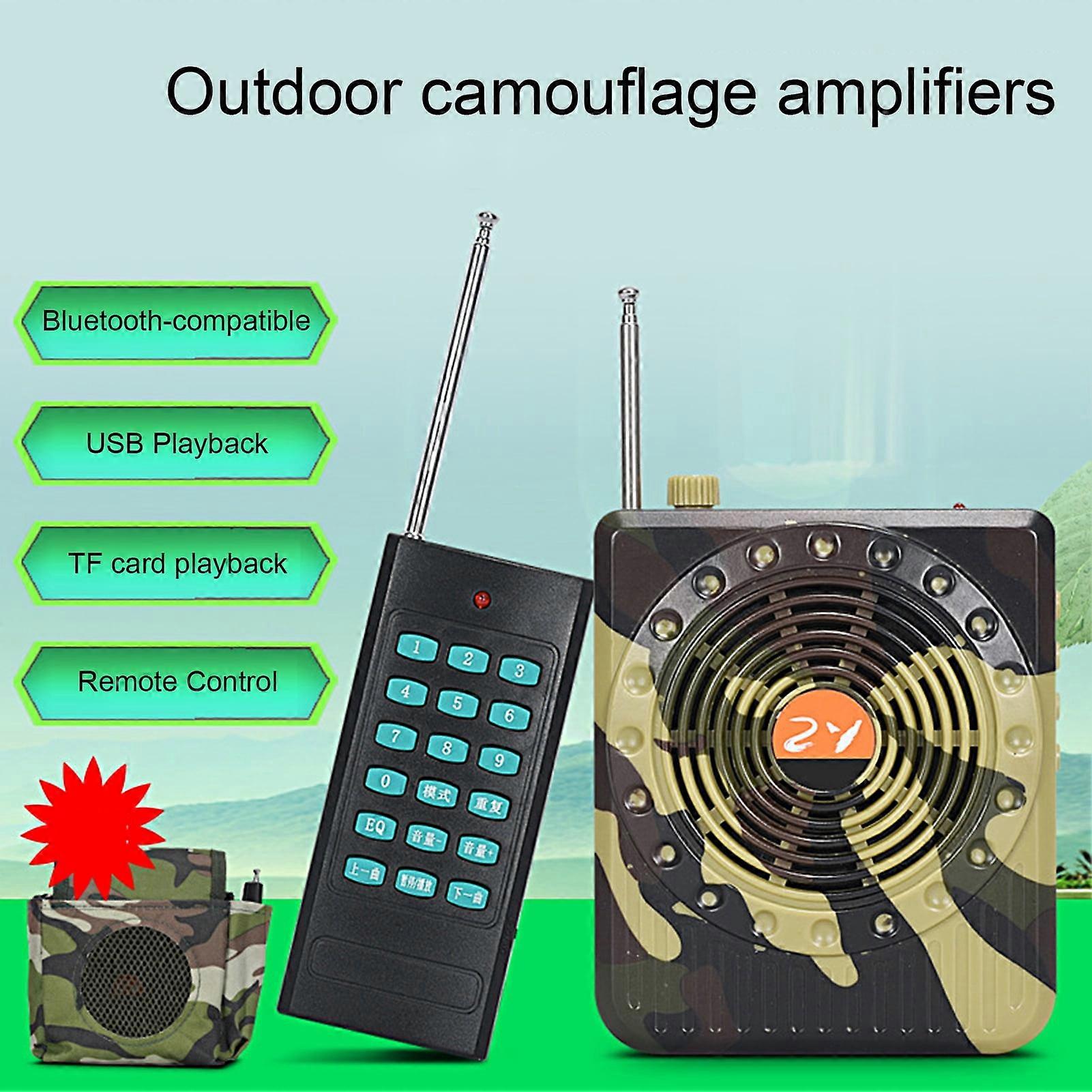 SUSUchens 1 Wireless Loudspeaker Remote Control, 1000M Coverage, Bluetooth-compatible, USB/TF Playback, LED Display, Hi-Fi Amplifier Megaphone for