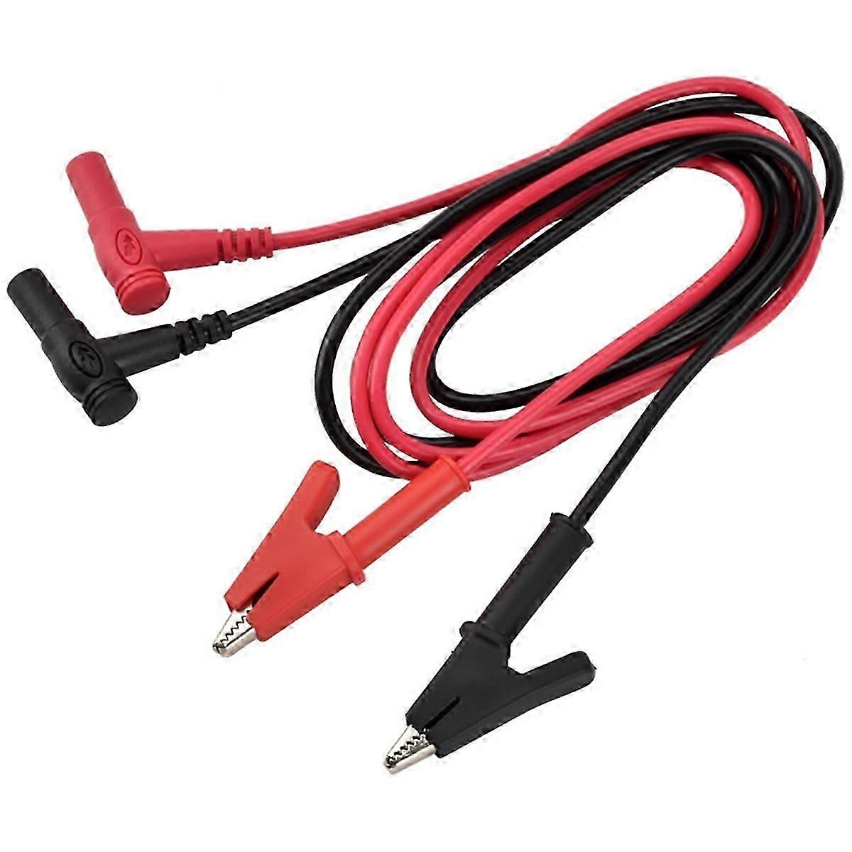 Universal Multimeter Test Leads with Alligator Clips and Banana Plugs for DC Power Connection 4MM Capacitor Clips