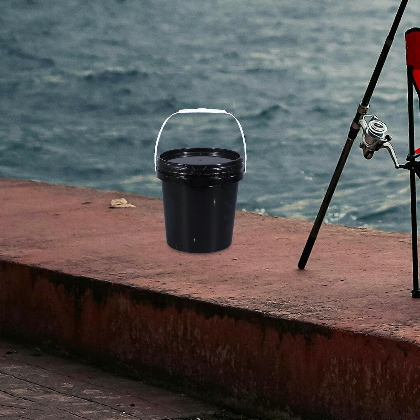 Bucket All Purpose Pail Heavy Duty Food Storage Container with Handle and Lid for Paint Water Home