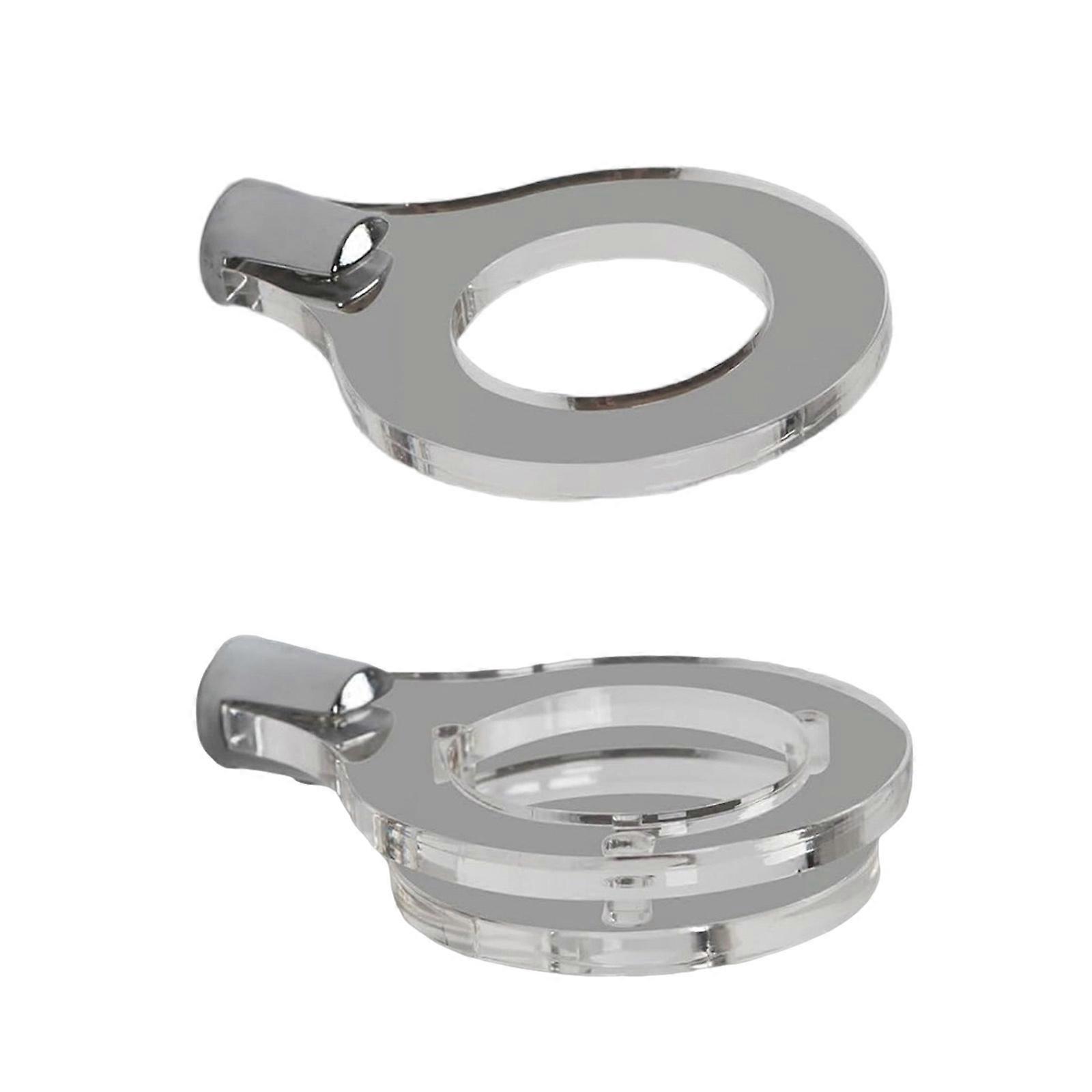 Set Of 2 Wall Mounted Lightsabers Display Stands Acrylic Easy To Install For Collectors Game Room Decoration  Clear