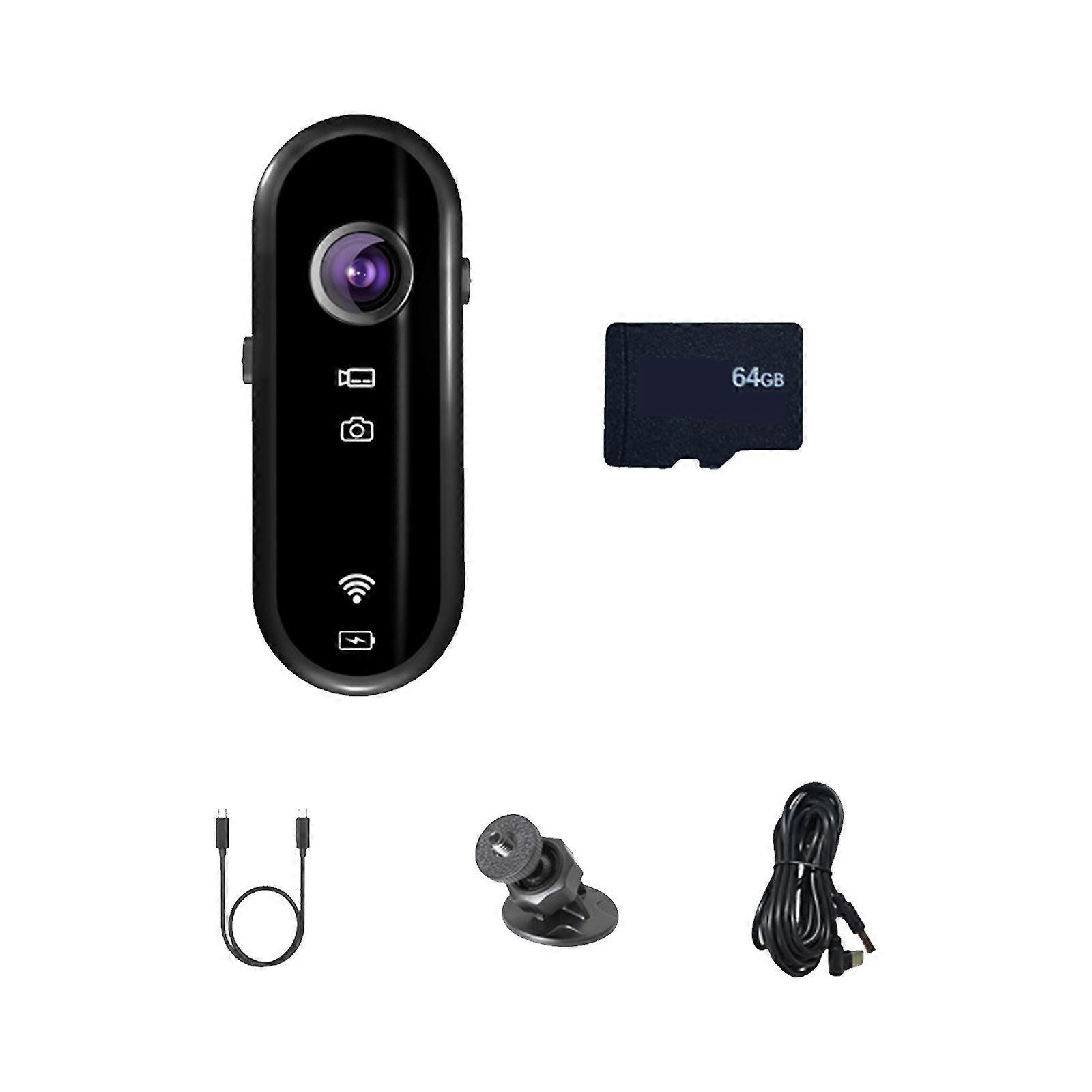 Thumb Pocket Camera Long Battery Service Magnetic Attachment to Metallic Multiple Mode For Sports Enthusiasts Multicolor