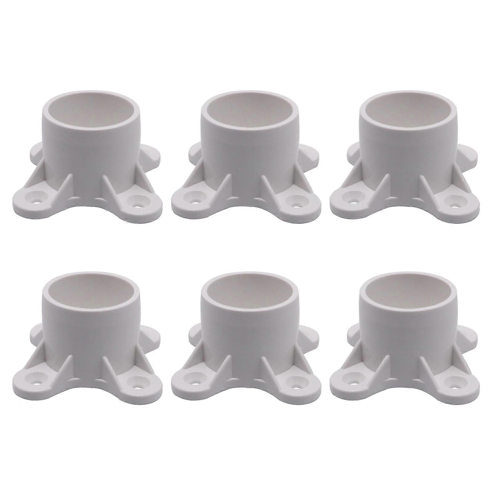 Multiuse Plastic Pipe Caps Plastic Pipe End Caps with Mounting Holes Suitable for Home Furniture Assembly & Organizers Multicolor