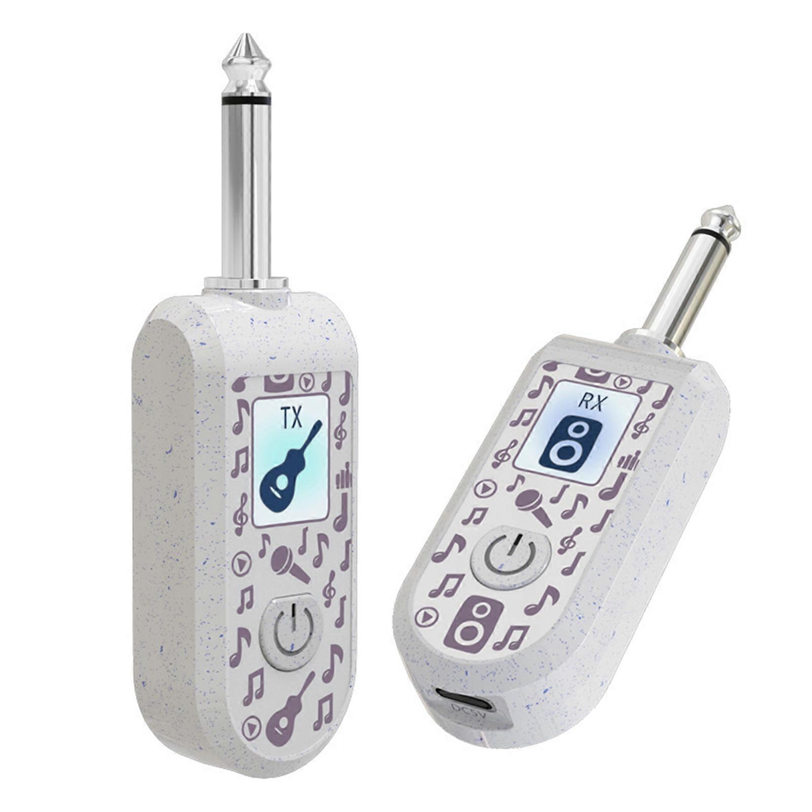 Wireless Adapters For Musicians Converts Guitar Wind Instruments To Wireless  White