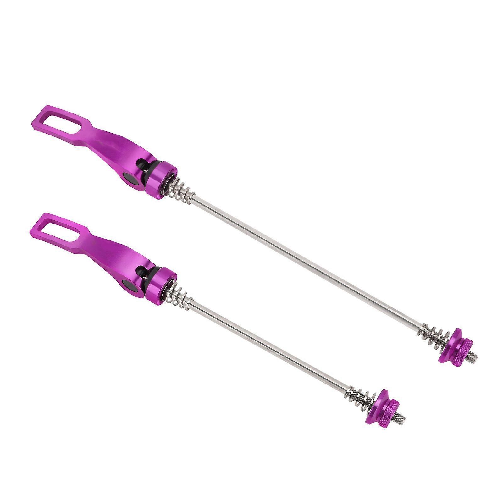 Bicycles Quick Release Skewer Mountain Bike Front Rear Levers Bicycles Skewers Bicycles Hub Part Easy to Install  Purple