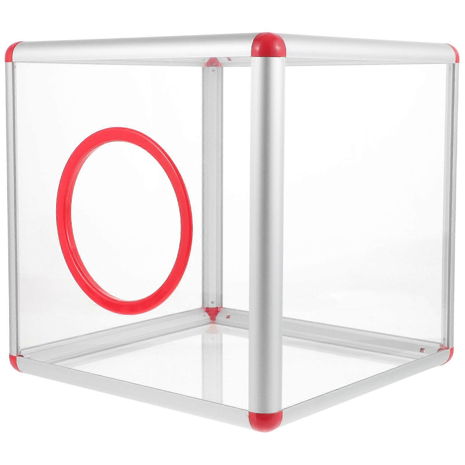 Tombola Box Clear Akryl Raffle Box Game Lotteri Box Case Akryl Box til afstemning Tombola Bryllup