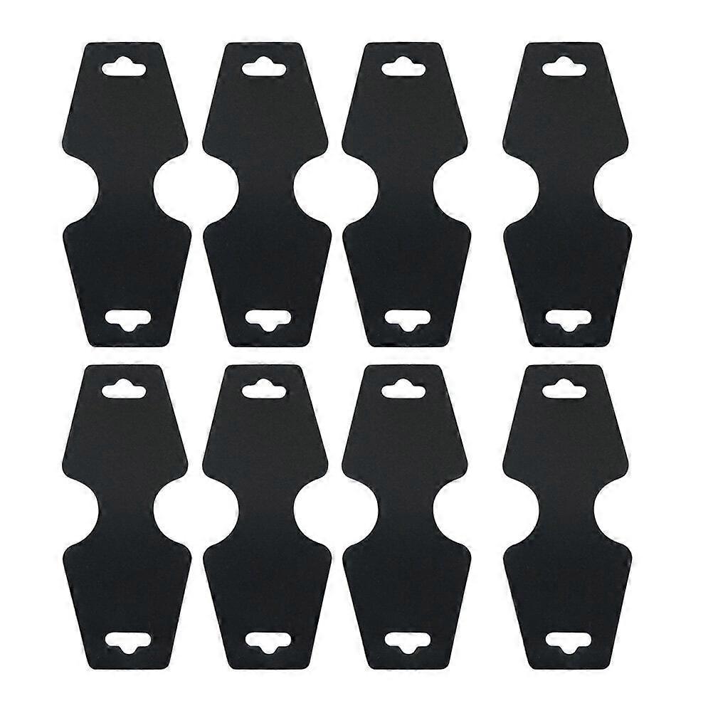 Eease 200PCS/Set Paper Necklace Folding Paper Bracelet Jewelry Packaging Card(Black)