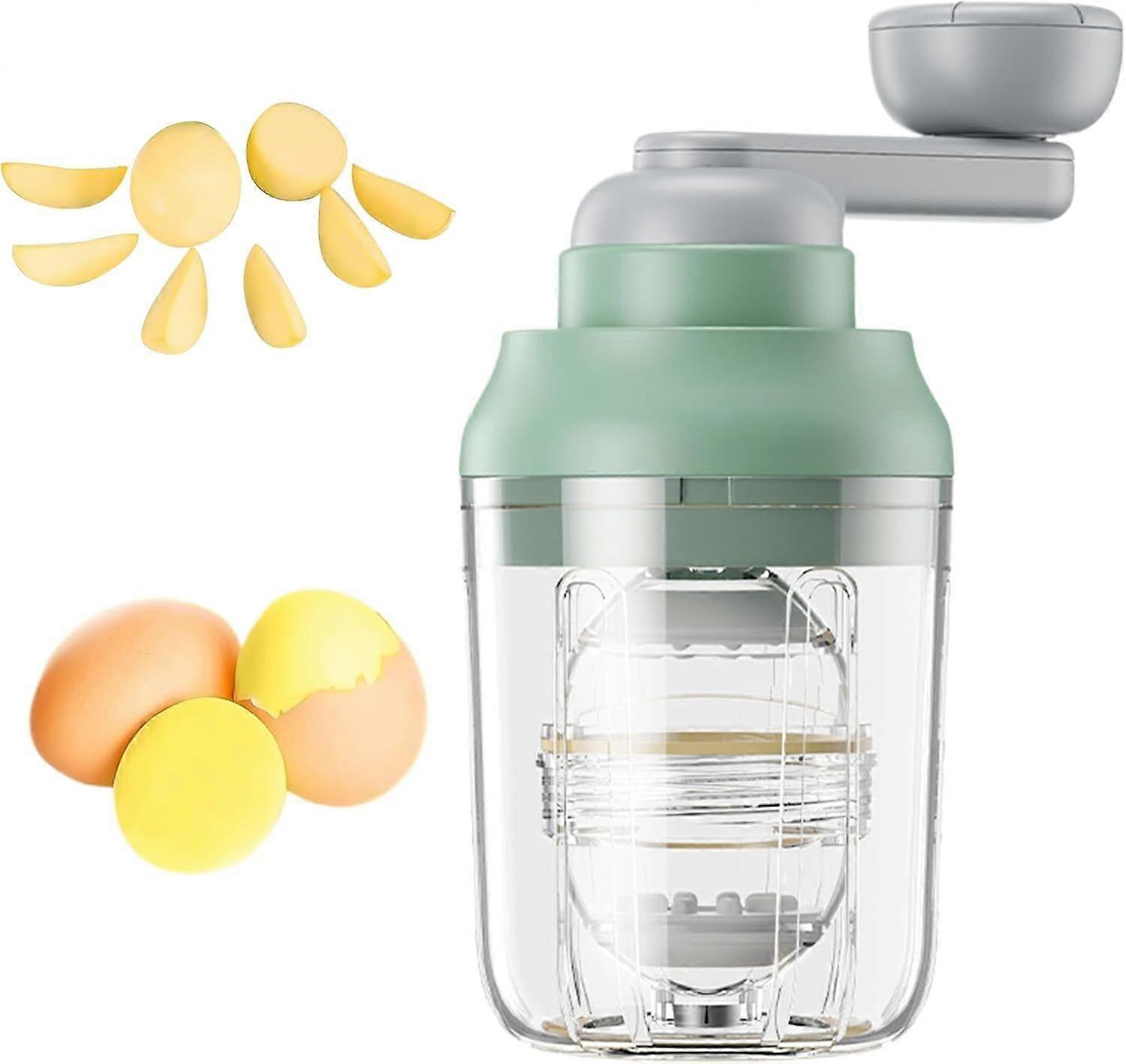 Manual Egg Spinner for Golden Egg: Portable Hand Egg Scrambler In Shell,Home Wireless Egg Spinner