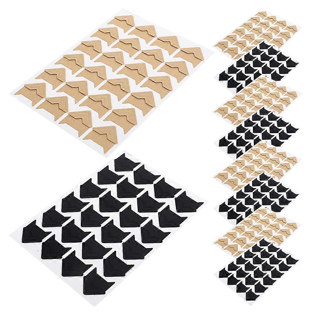 Photo Mounting Corners For DIY Project Album Makers Assorted Color Square 10 Sheets