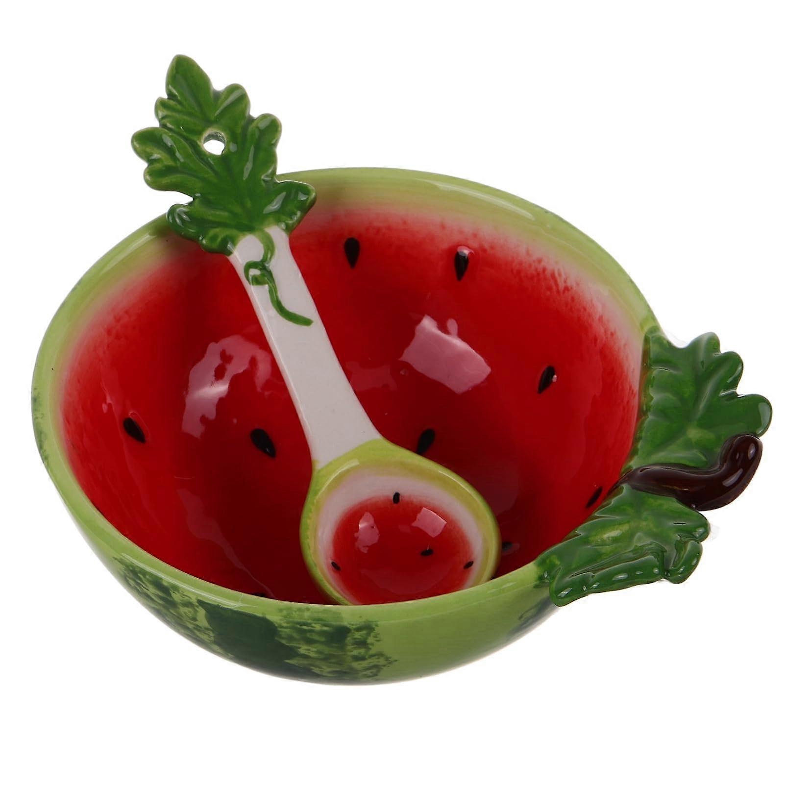 Ceramic Salad Bowl Set with Cute Lemon Design, MultiUse Fruit Serving Bowls for Parties and Family Meals
