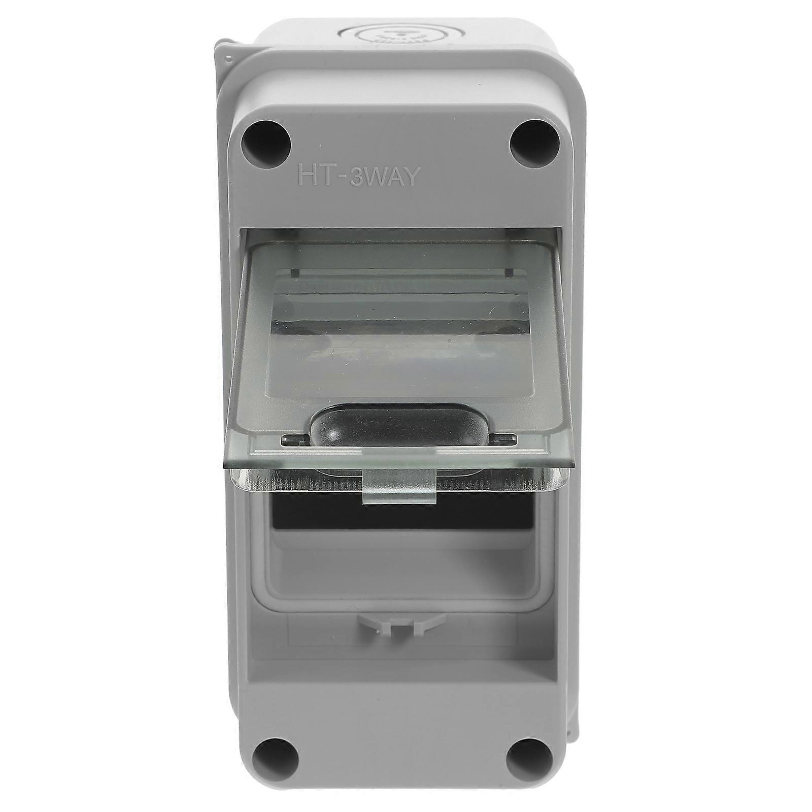 Power Distribution Junction Box 3-way Distribution Protection Box Electrical Box (3 Way)