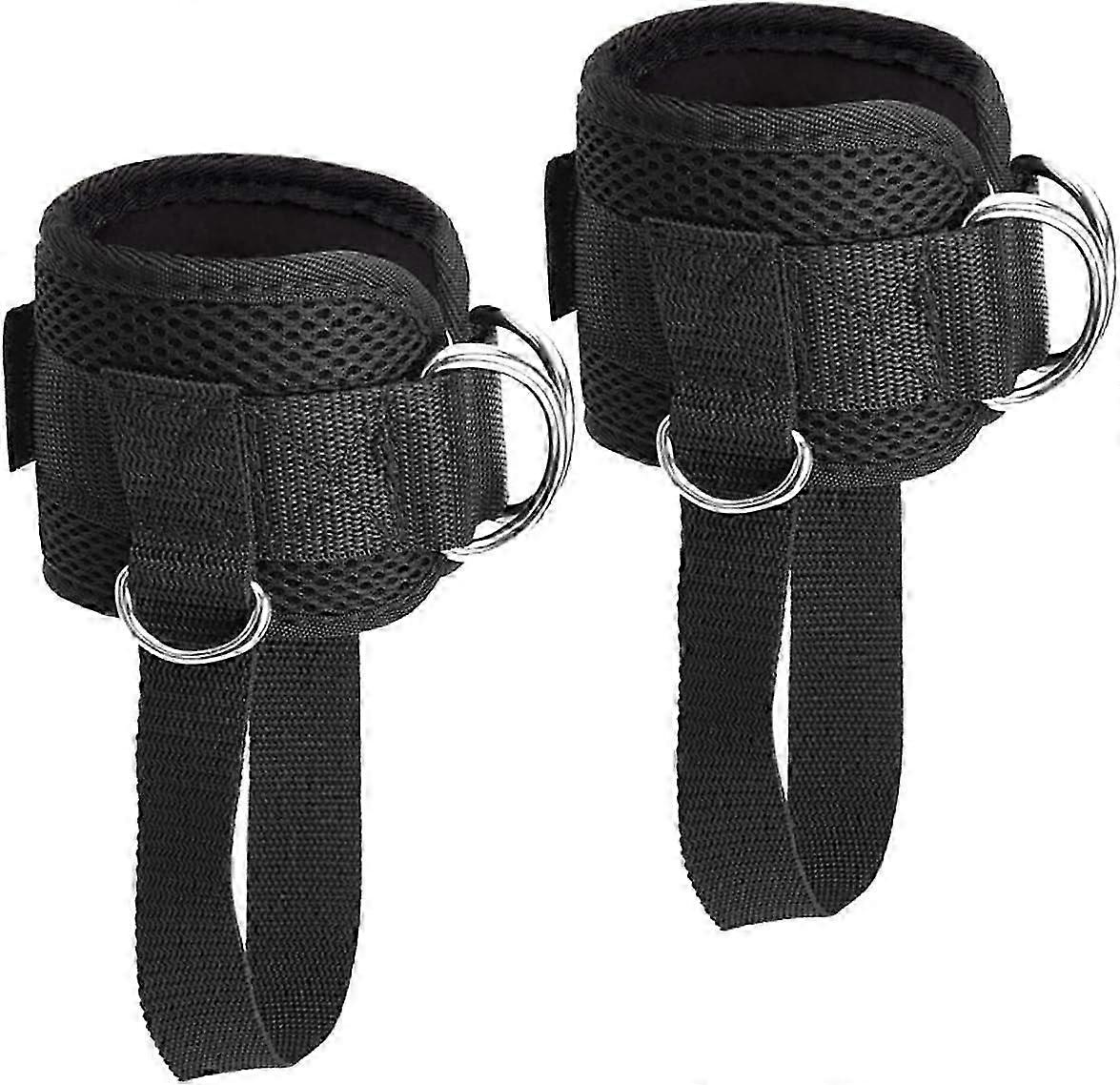 Ankle Strap for Cable Machine, 1 Pair Ankle Bands for Working Out Ankle Cuffs for Cable Machine, Adjustable Cable Kickback Ankle Strap
