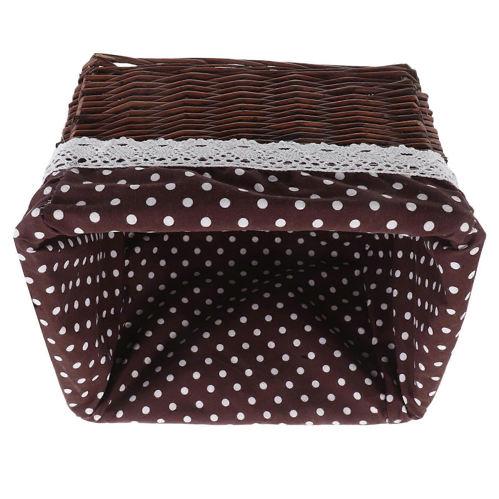 Wicker Storage Basket Laundry Hamper for Home Woven Organizer