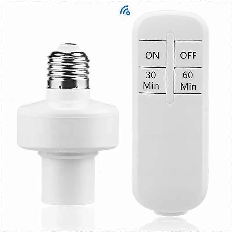 Wireless Remote Control E27 Light Socket Smart Switch LED Lamp Base House Timer Switch WiFi Light Bulb Holder Room Smart Device