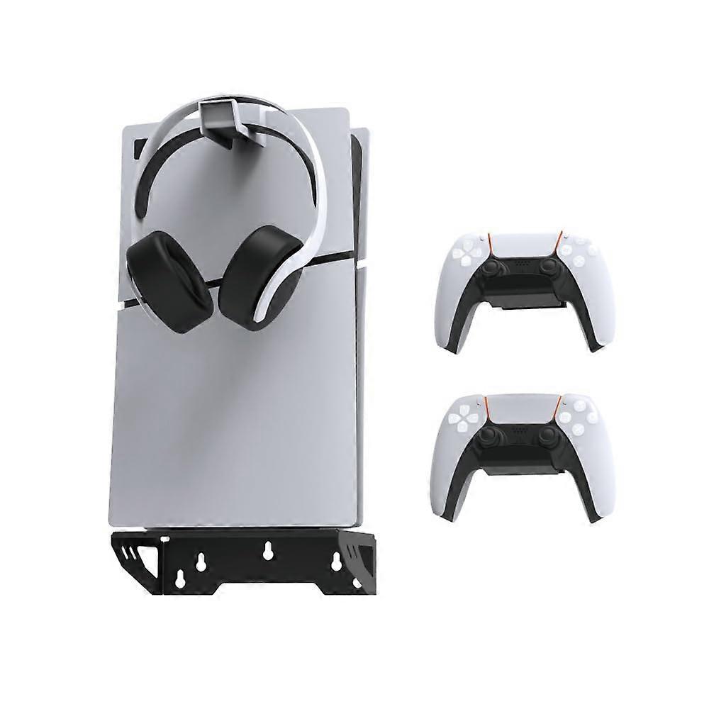 Wall Mount Bracket for PS5 Slim with Durable Metal Build, SpaceSaving Design and Secure Fit