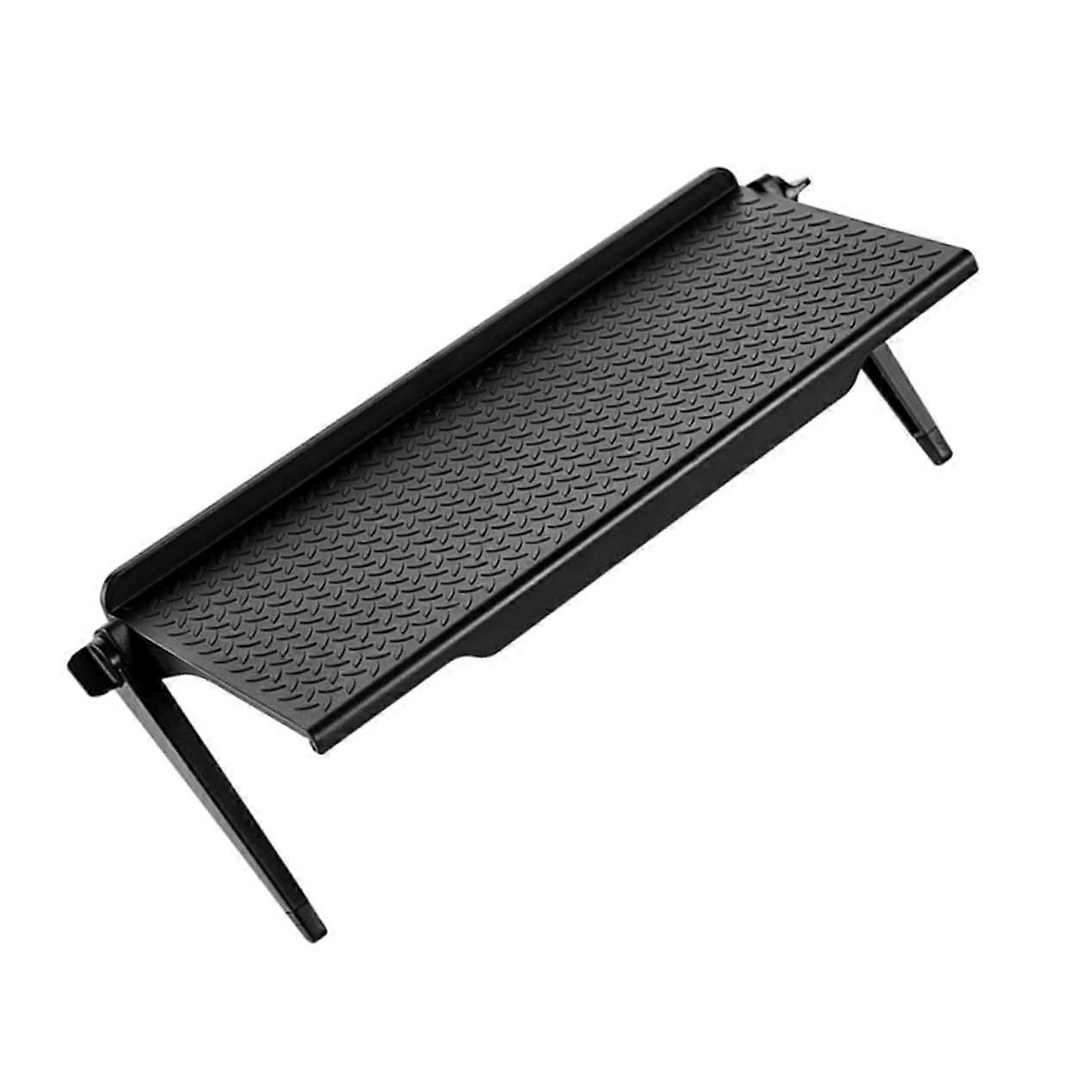 Monitor Stand Black Elevated Computer Screen Shelf TV Stand Ergonomic Eye Level Organizer For Home Office School Use