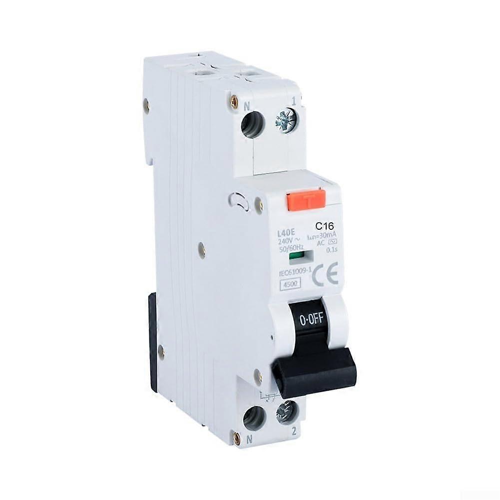 Residual Current Circuit Breaker 230V 16A Type A with Fast Cutoff and Overload Protection