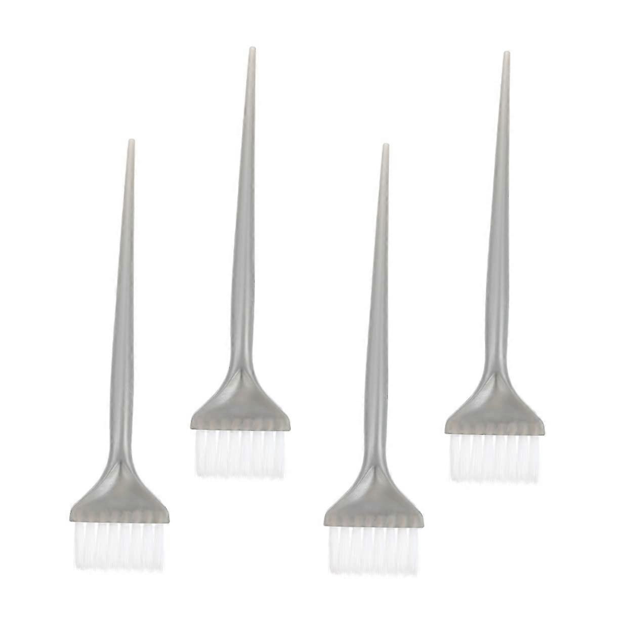 4pcs Hair Dye Brush and Colouring Comb Set with Long Tail Handle for Precise Salon or Home Use