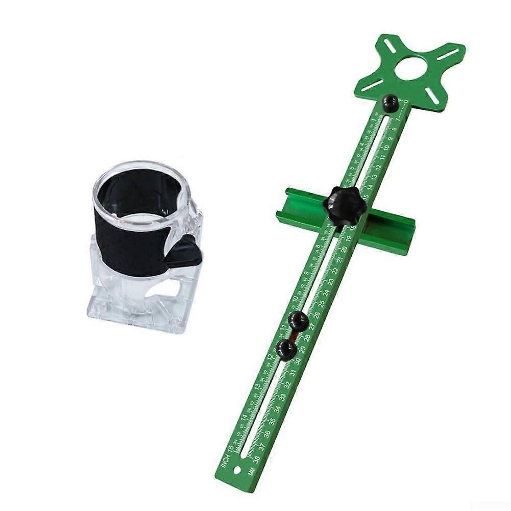 4in1 Adjustable Router Circle Jig for Woodworking, Aluminum Alloy Template for Precise Circular Cuts