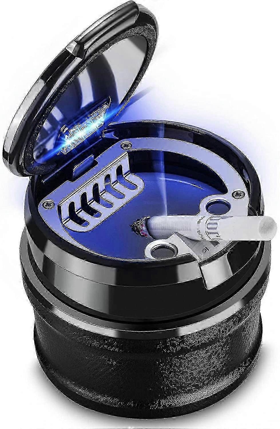Car Ashtray for Cup Holder with LED and Easy Clean Design