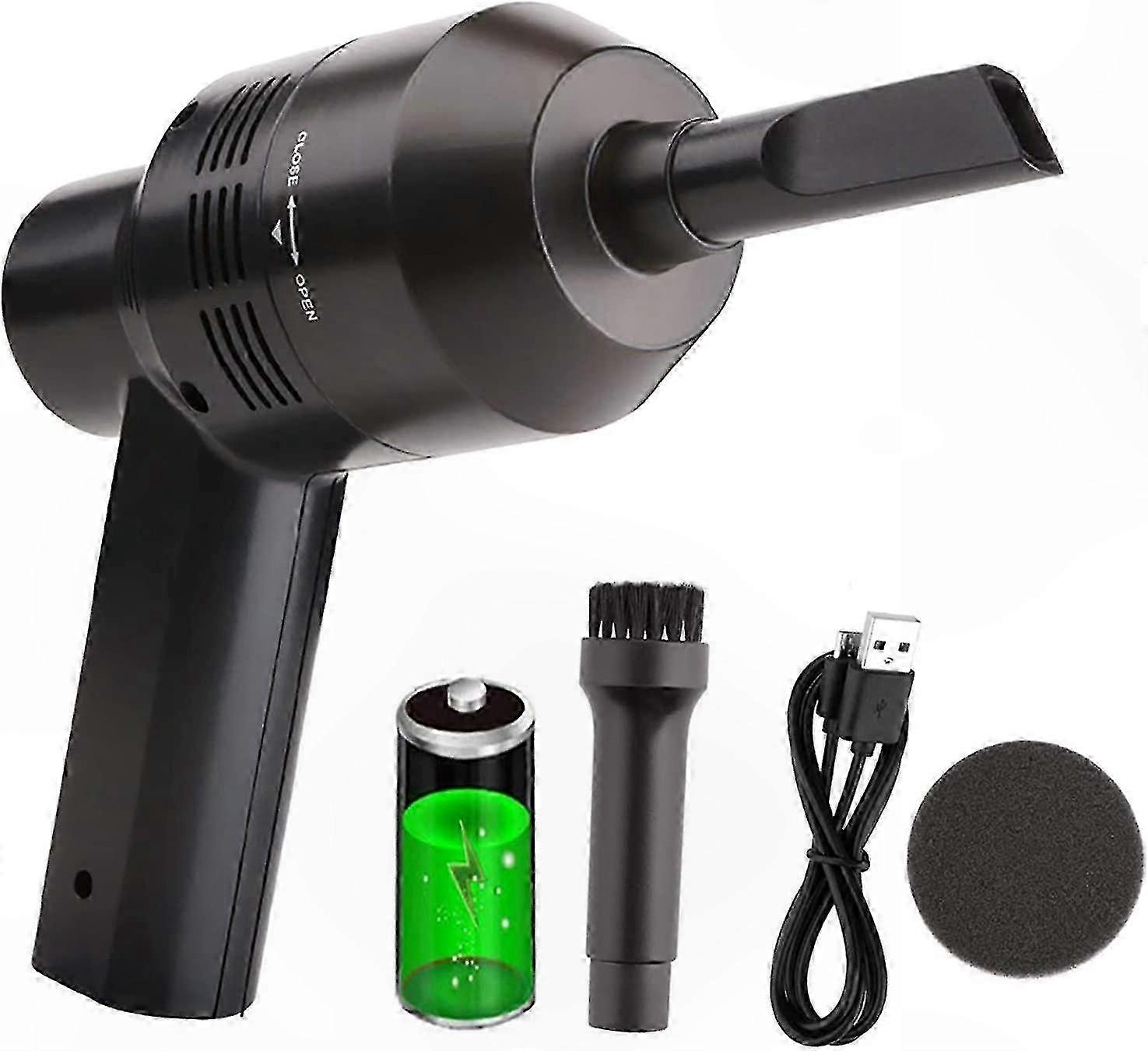 Mini Vacuum Cleaner for Dust, Keyboard and Computer Cleaning, Rechargeable and Cordless Portable Solution