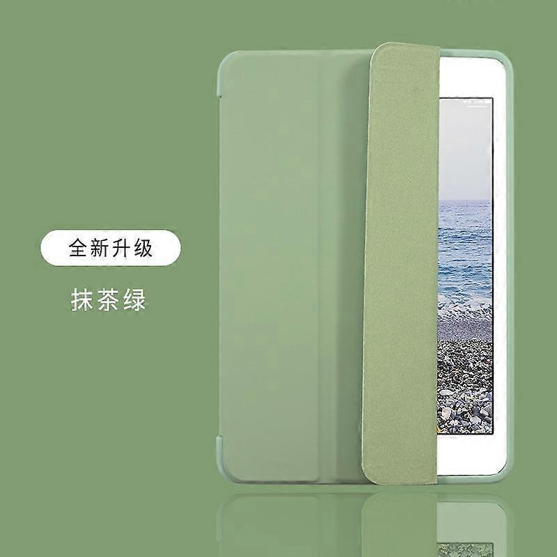 Case For Ipad 9.7" Air1/air2/2017/2018 9.7" Matcha Green Tri-folding Stand Fully Enclosed Soft