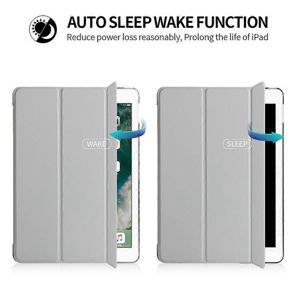 Stylish Case For Ipad 5/ 6/new 2017/2018 Gray Mini Trifold