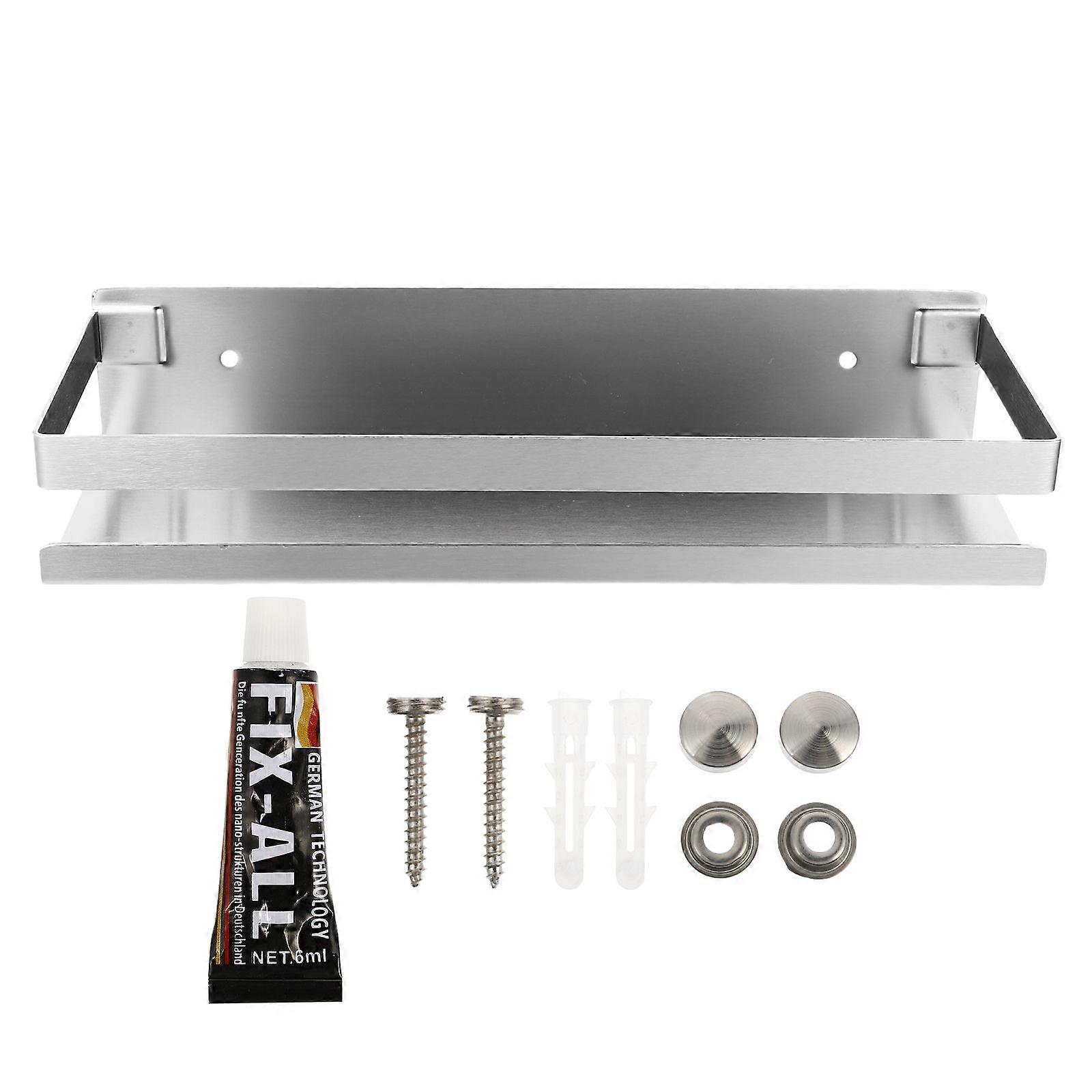 1Pc Multifunctional Metal Wall Rack Practical Kitchen Bathroom Storage Rack