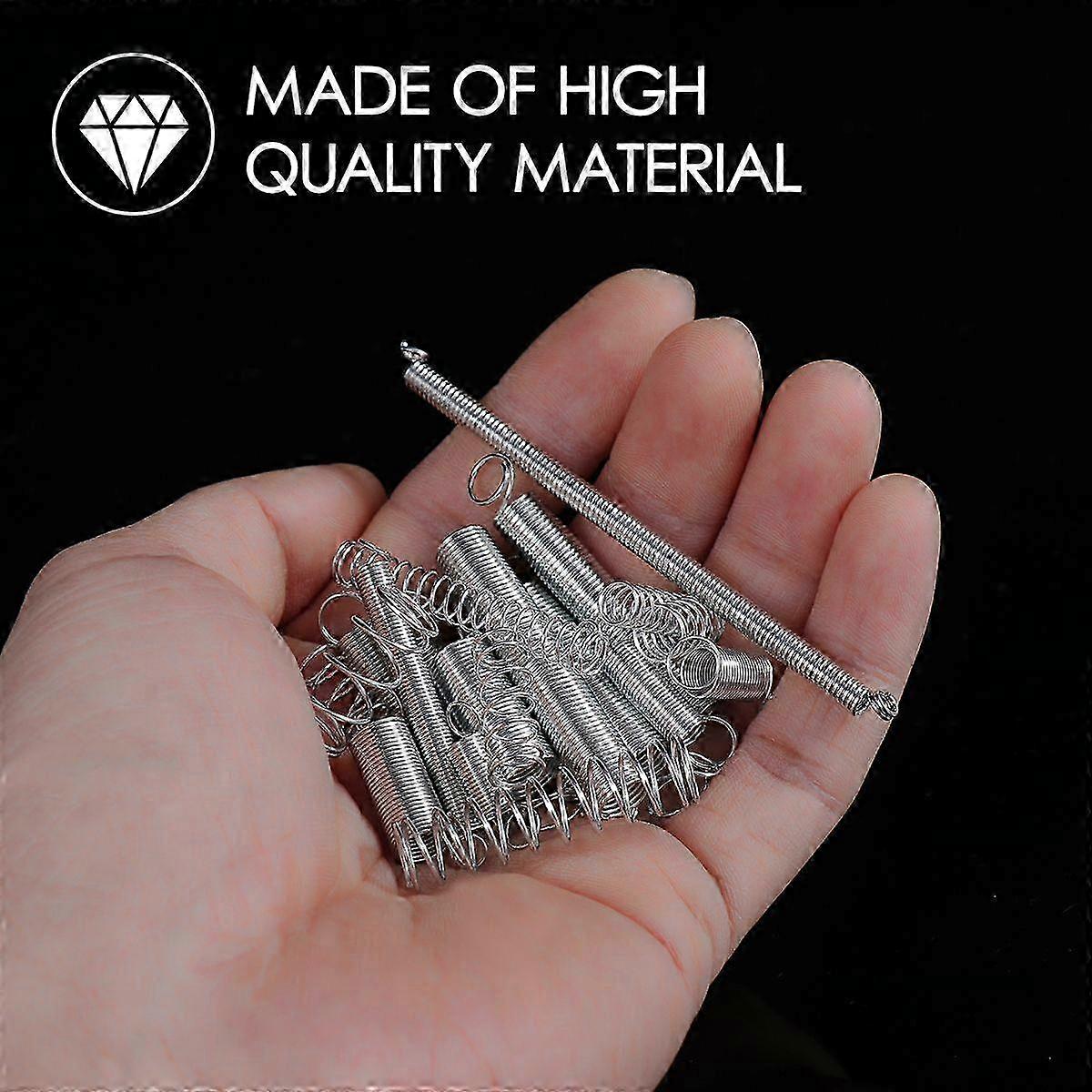 WINOMO 200PCS Spring Assortment Spiral Spring Galvanized Spring Set Spring Rate Extension Spring